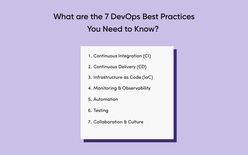 What are the 7 DevOps Best Practices You Need to Know