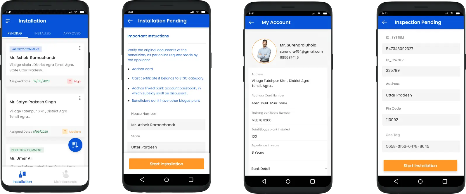 Collaborative workflow system in biogas application connecting stakeholders