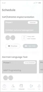 wireframe - schedule