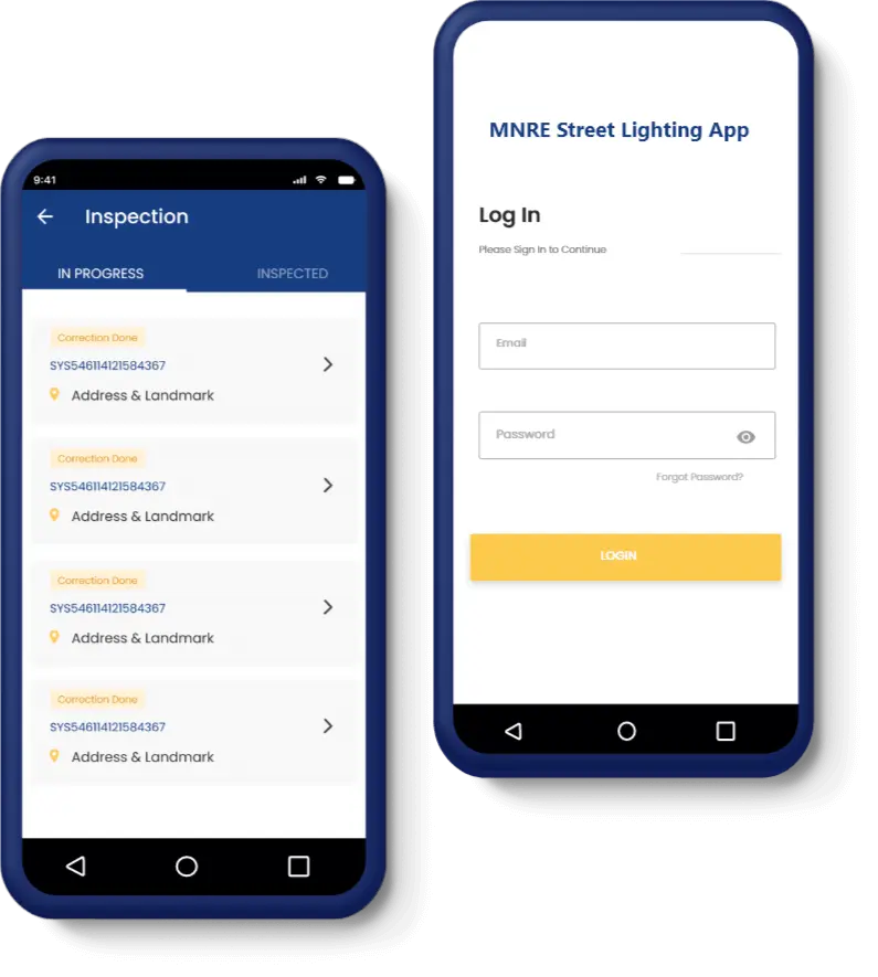 MNRE street - Multi handle project management screen
