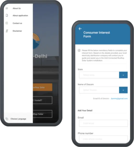 Solar - Purpose and functionality , consumer interest form
