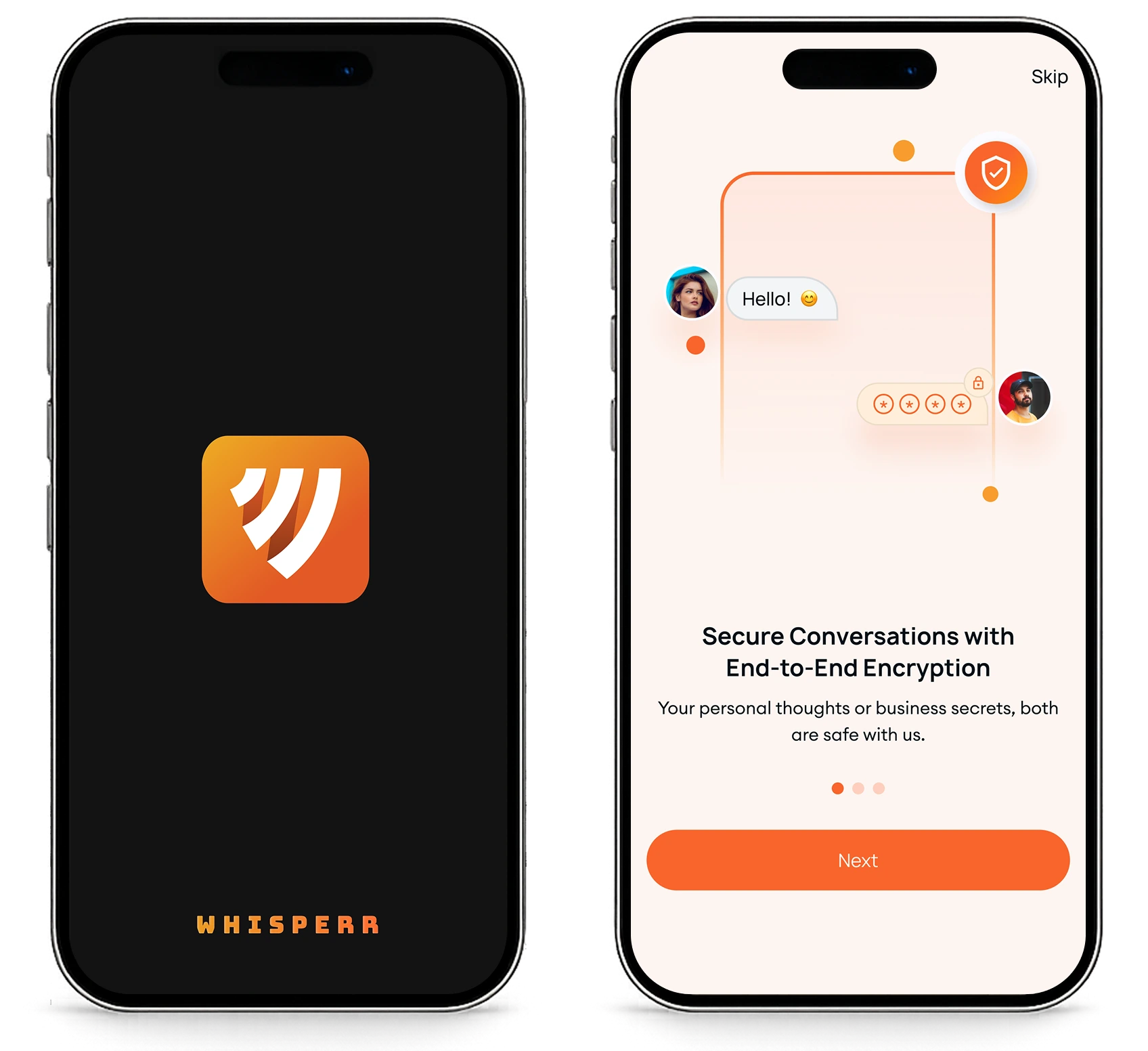 Whisperr dashboard